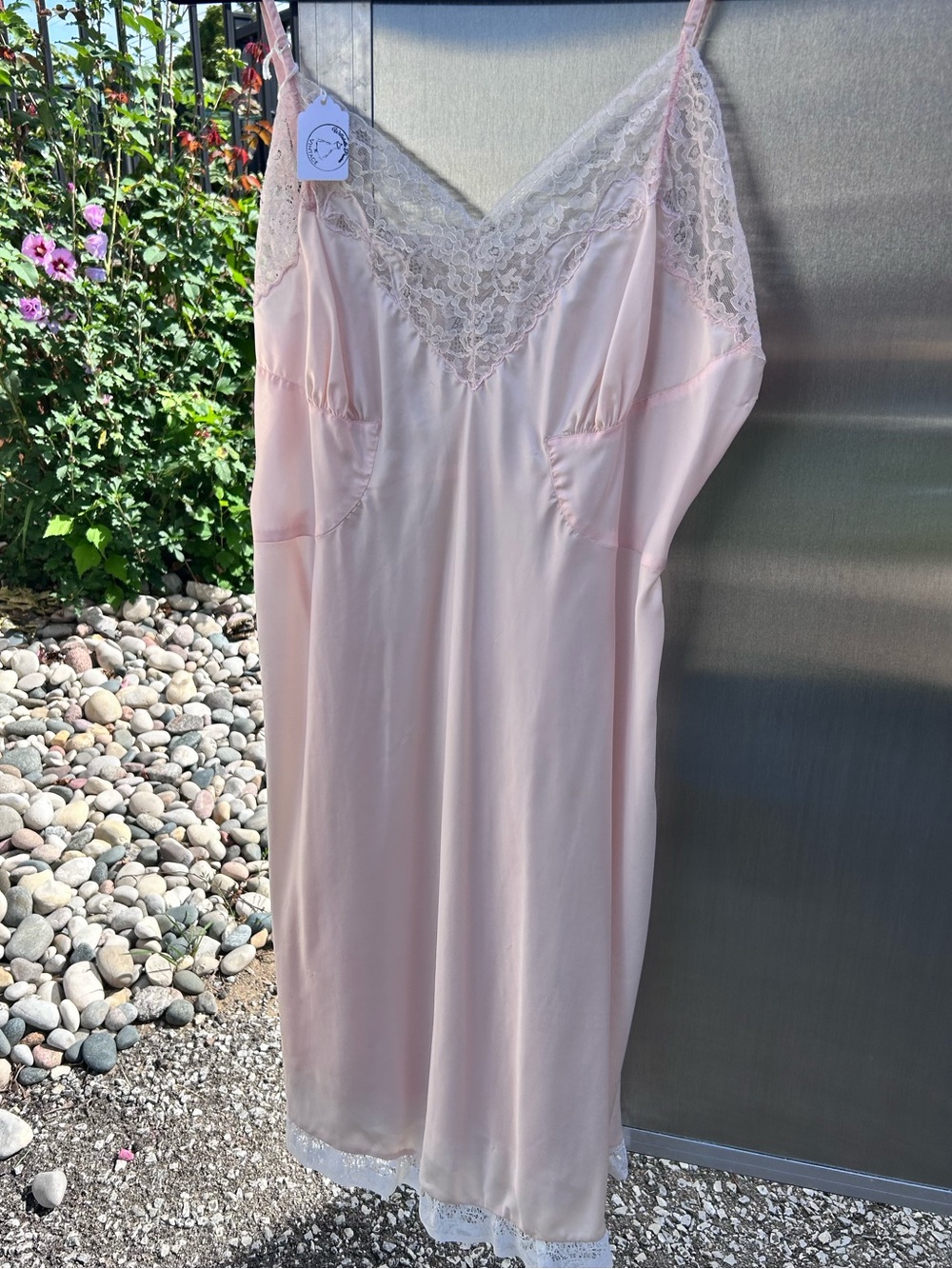 50s Barbizon satin slip dress